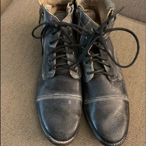 Women’s BedStu black leather boots